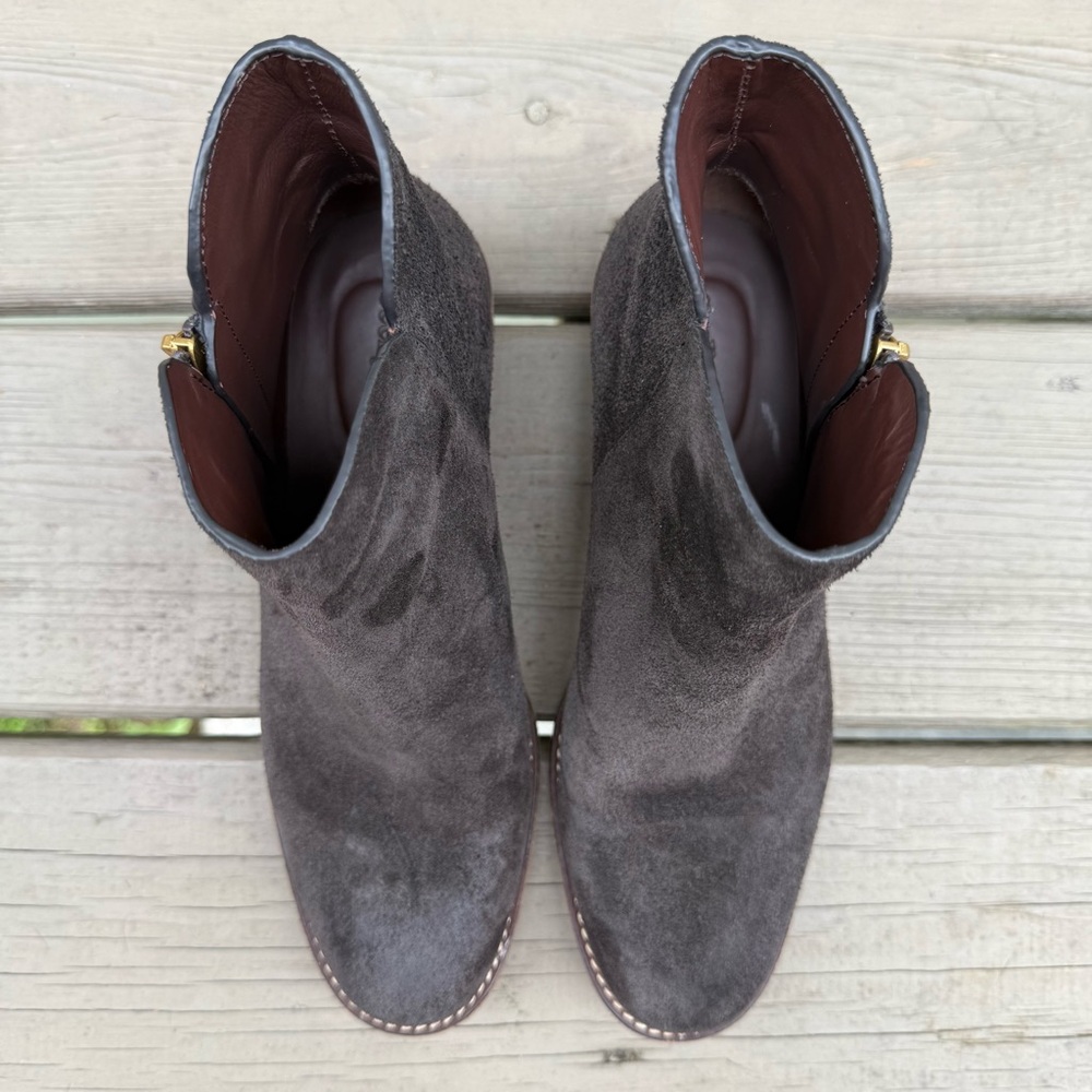 See by Chloe suede Louise ankle booties in Dark Brown size 37 - Picture 7 of 16